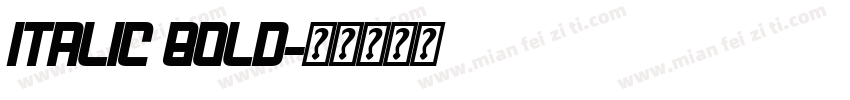 Italic bold字体转换